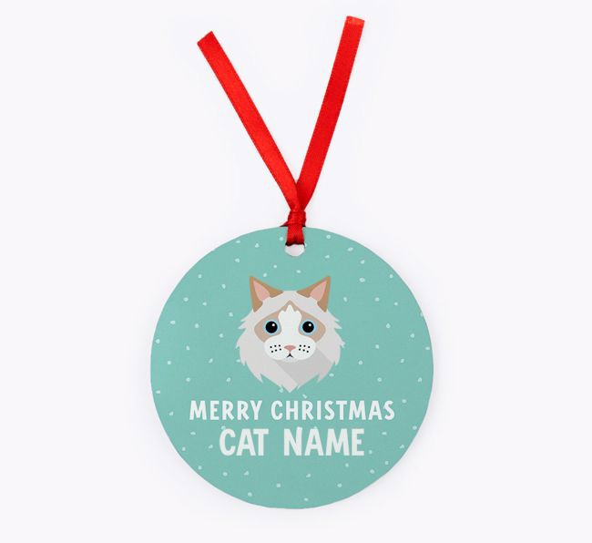 Meowy Christmas: Personalized {breedCommonName} Christmas Decoration